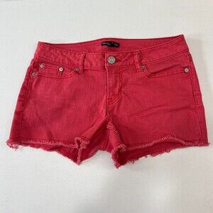 Gap Women's Hadley Red Cut Off Shorts Stretch Cotton Size 2